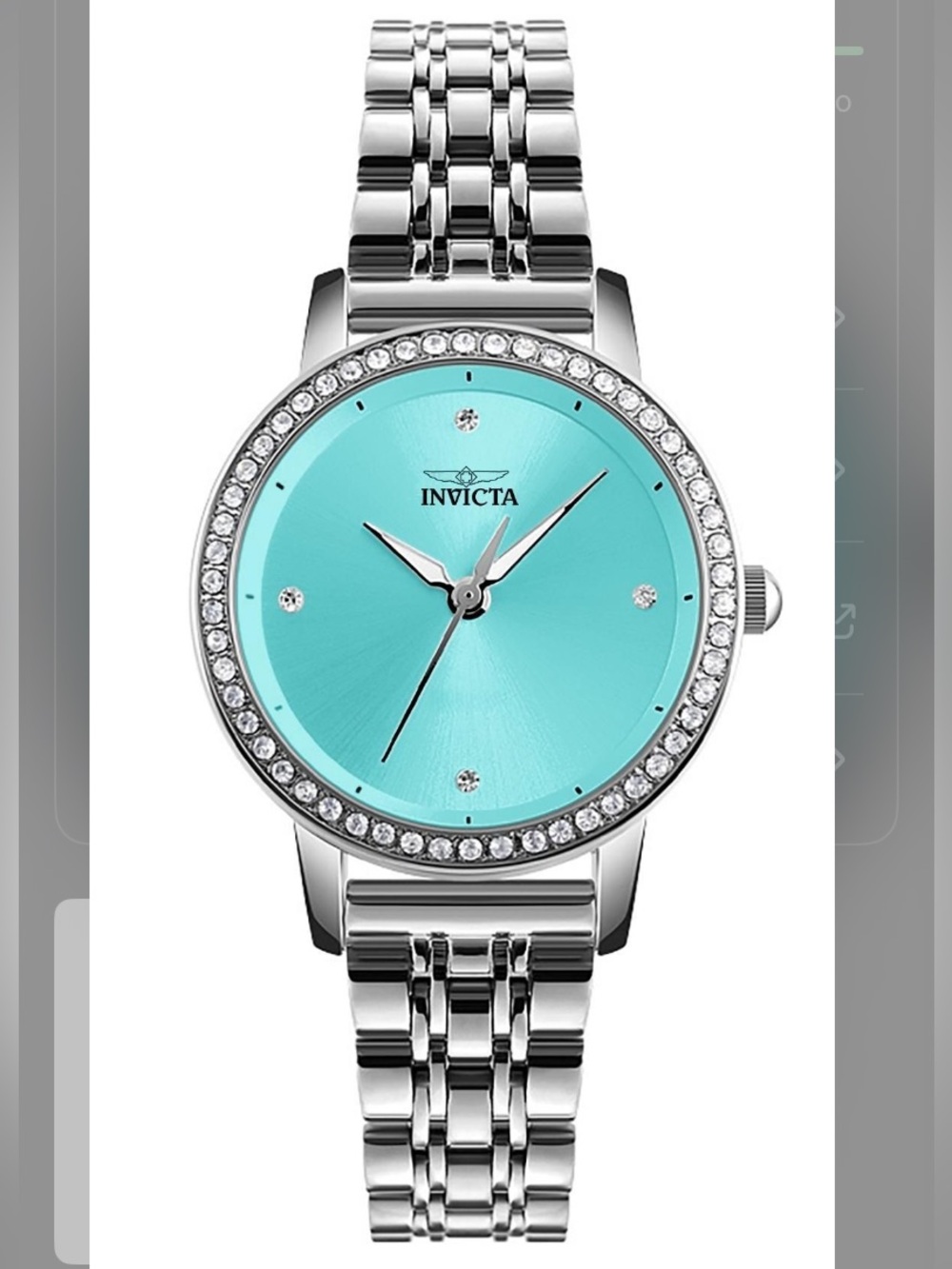 NEW Invicta Celestial Lady 70258 Women’s Silver Blue Crystal Quartz Watch 31mm